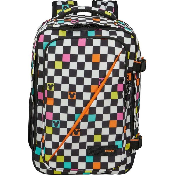American Tourister Zaino Borsa Da Viaggio Take2Cabin Casual Backpack 24L Mickey Urban Pixel Grigio Scuro-image
