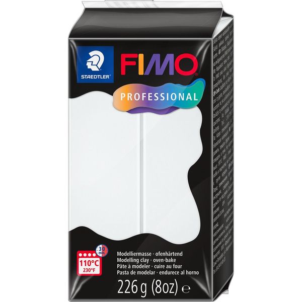 Fimo 8042-0 Argilla Da Modellare Fimo Professional, Indurente Al Forno, 226 G, Bianca-image