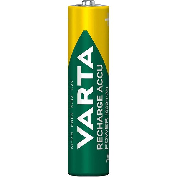 Batteria Ricaricabile Ni-Mh Aaa | 1,2 V Dc | 1000 Mah | Precaricata | Scheda Da 4 Blister-image