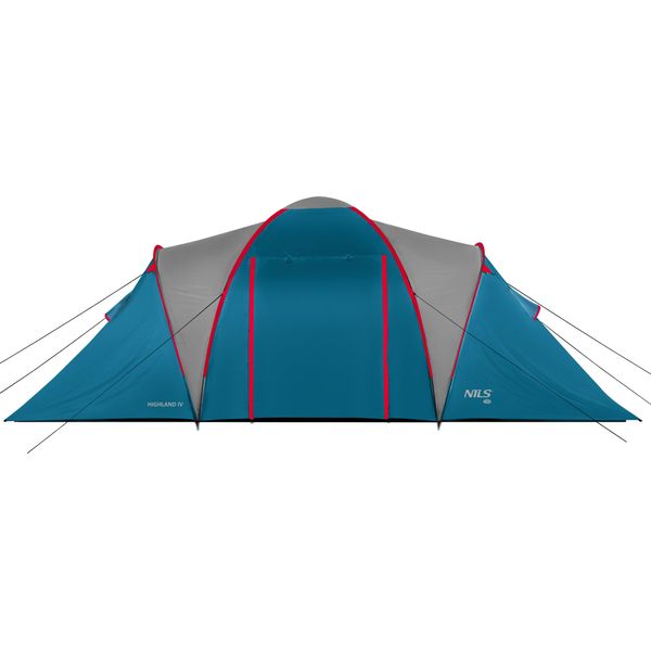 Tenda Familiare Nils Camp NC6431 Highland Iv Blu/Grigio Chiaro-image