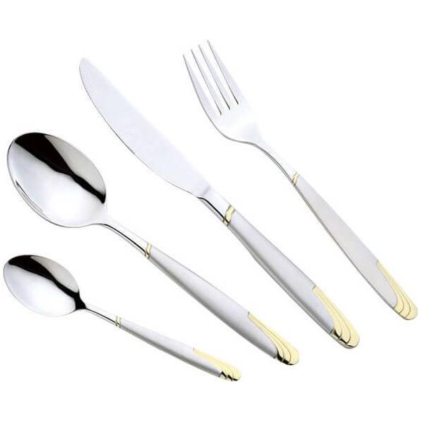 Elegante Set Di Posate Con Finitura Dorata, 24 Pezzi (Oro) MR-1512G-24-image