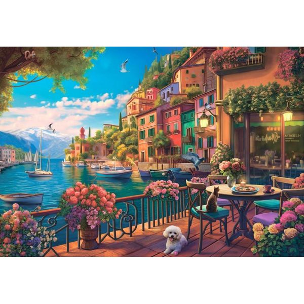 Bluebird Puzzle Lake Como - Puzzle Da 1000 Pezzi Per Adulti-image