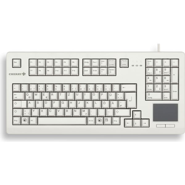 Cherry G80-11900LUMDE-0 Cherry Touchboard G80-11900 Tastiera Cablata Grigia-image