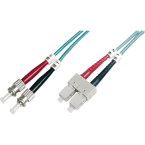 Cavo Patch In Fibra Ottica Digitus St -> Sc 1,00M Multimode Duplex OM3-image