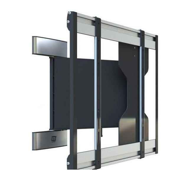 Sms Slim Swing - Kit Di Montaggio (Supporto A Parete, Braccio Girevole) - Per Display Lcd - Alluminio - Nero/Argento - Dimensioni Schermo: 81,3-116,8 Cm (32"-46"")"-image
