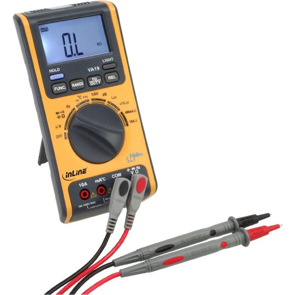 Inline - Multimetro 5-In-1 - Con Misurazione Di Temperatura, Umidità, Luminosità E Volume (43116)-image