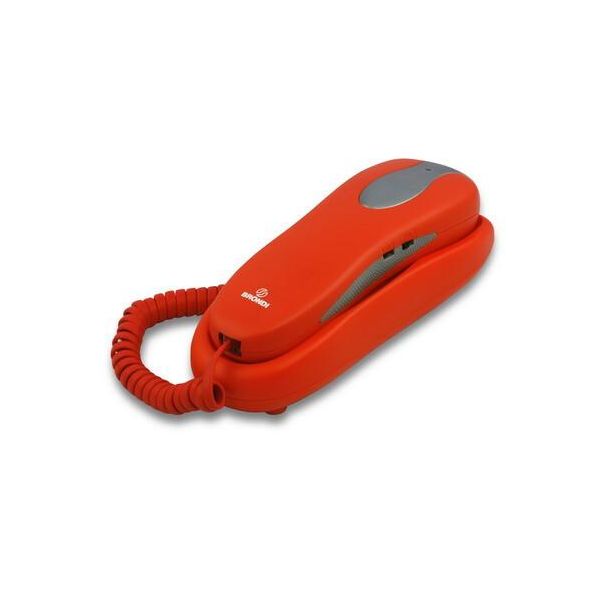 Brondi Nemo Telefono Fisso Analogico Rosso Con 10 Memorie E Montaggio A Parete-image