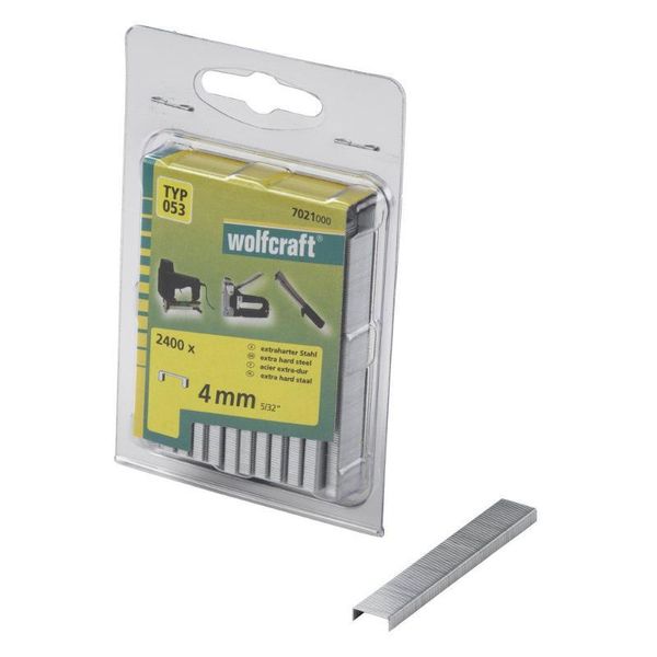Wolfcraft Graffe Larghe Per Graffatrice Altezza 4 Mm 2400 Pz 7021000-image