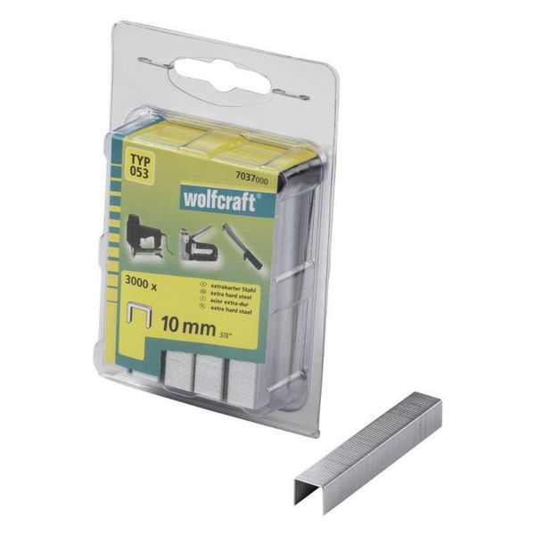 Wolfcraft Graffe Larghe Per Graffatrice Altezza 10 Mm 3000 Pz 7037000-image