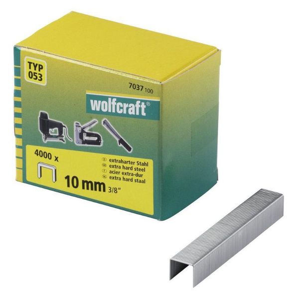 Wolfcraft Graffe Larghe Per Graffatrice Altezza 10 Mm 4000 Pz 7037100-image