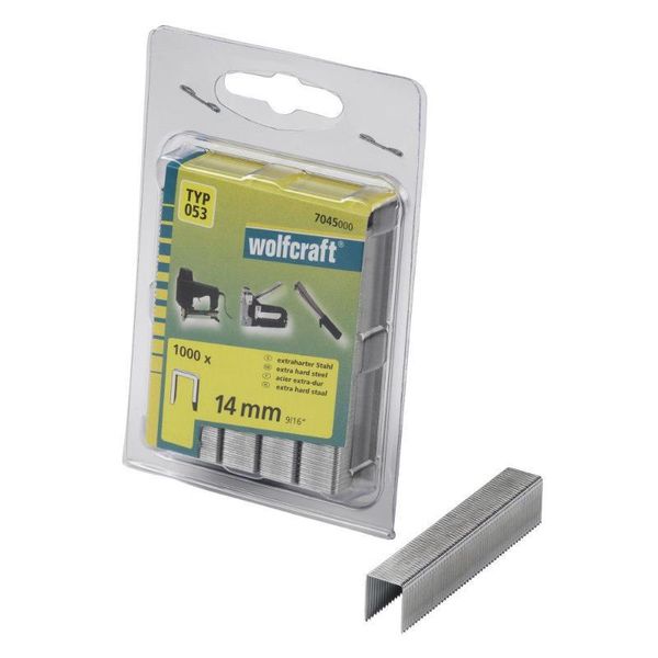 Wolfcraft Graffe Larghe Per Graffatrice Altezza 14 Mm 1000 Pz 7045000-image