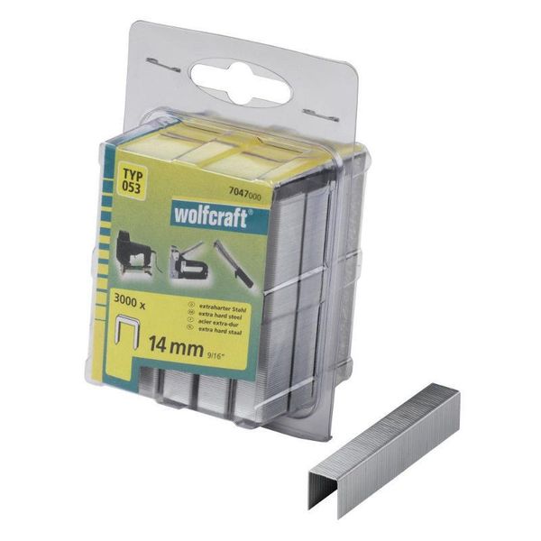 Wolfcraft Graffe Larghe Per Graffatrice Altezza 14 Mm 3000 Pz 7047000-image
