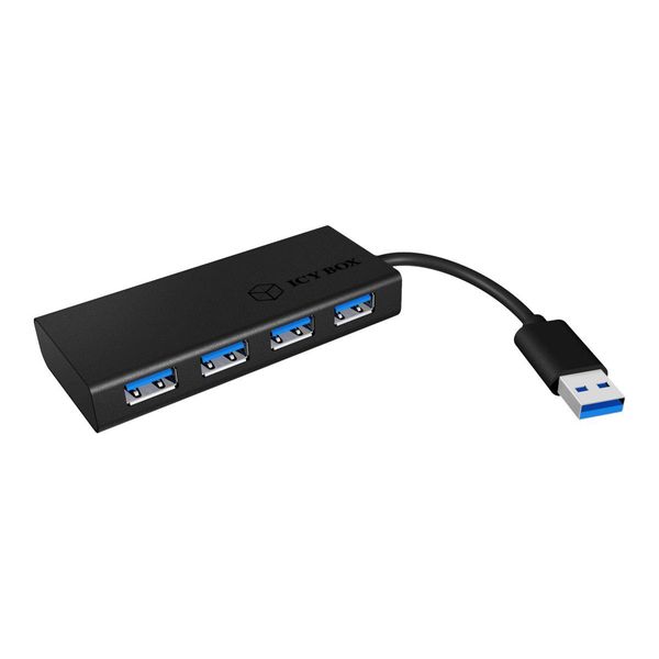 Hub 4-Port Icybox Usb 3.0 IB-AC6104-B Aluminium GehäUse (B) Retail-image