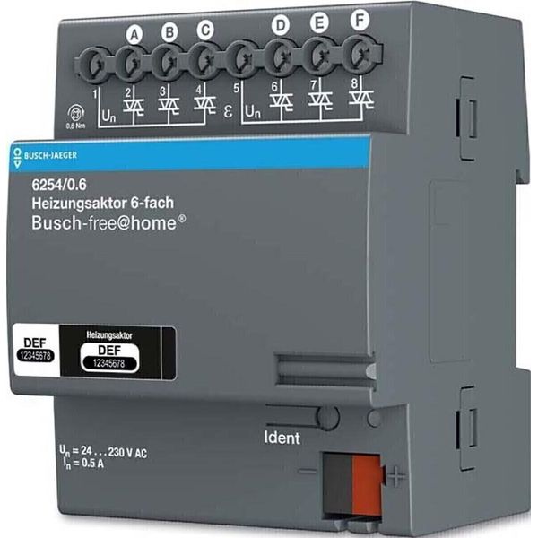 Attuatore Di Riscaldamento BUSCH-JAEGER Reg Free@Home 6Ausg 1A-image