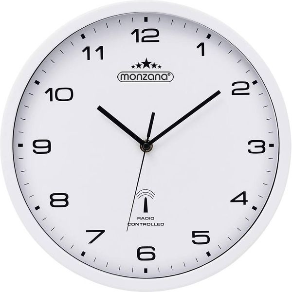 Monzana Orologio Parete Muro Orologi Quarzo Automatico 31Cm Radiocontrollato Analogico Cifre Grandi-image
