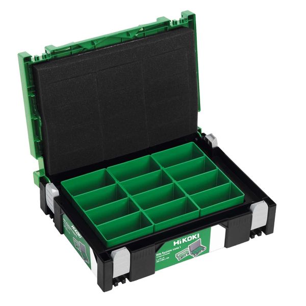 Hikoki Hik-System Valigetta I Con 3 Scatole Di Inserimento - Sistema Di Scatole Impilabili-image