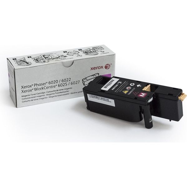 Xerox Toner Magenta Pro Phaser 6020, 6022, Workcentre 6025, 6027 (1000 Str, Magenta)-image