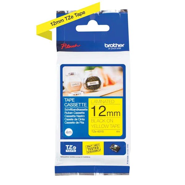 Brother Tze-Tape Tze-631 Cartuccia A Nastro, Larghezza Nastro: 12 Mm-image