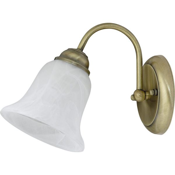 Lampada Da Parete Classica Con Paralume E14 In Bronzo Francesca 7371 Rabalux-image