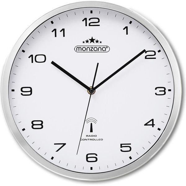 Monzana Orologio Parete Muro Orologi Quarzo Automatico 31Cm Radiocontrollato Analogico Cifre Grandi-image