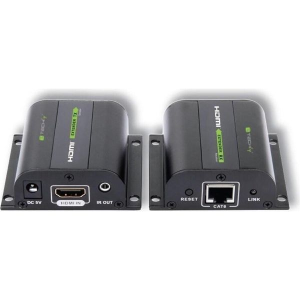 Techly Extender Hdmi Full Hd Su Cavo Cat.5E / 6 / 6A / 7 Max 60M Autoregolato Idata EXT-E70I-image