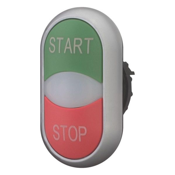Doppio Pulsante Illuminato, Marcato - IP66 Controllore A Pulsante M22-DDL-GR-GB1/GB0-image