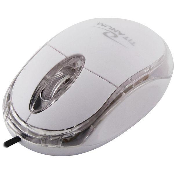 Mouse Ottico Cablato Titanum Raptor 3D Usb Bianco-image