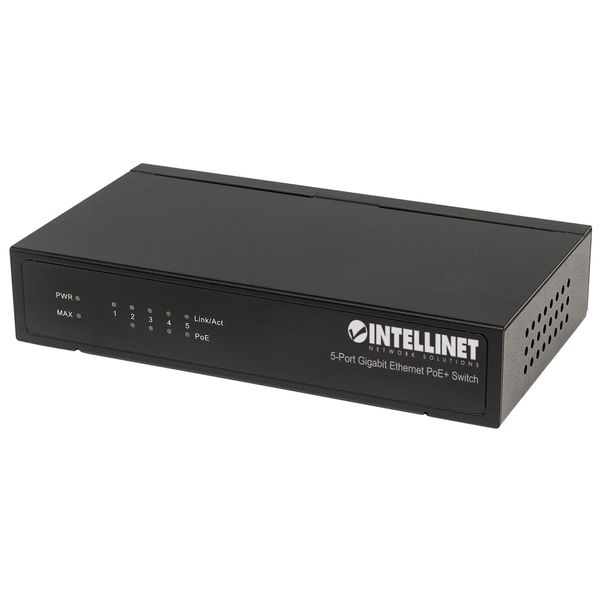Intellinet 561228 Intellinet Poe+ Switch 5-Port Gigabit Ethernet 60W Desktop-image