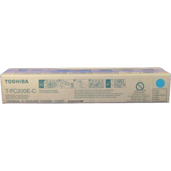 Toshiba Toner T-FC200EC FüR E-Studio 2500AC Cyan (6AJ00000119, 6AJ00000195) (6AJ00000195)-image