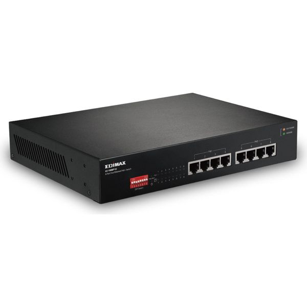 Edimax GS-1008P V2 Edimax GS-1008P V2 Poe/Ge/Unm/08 | 8X Poe+, Poe-Budget 130W-image