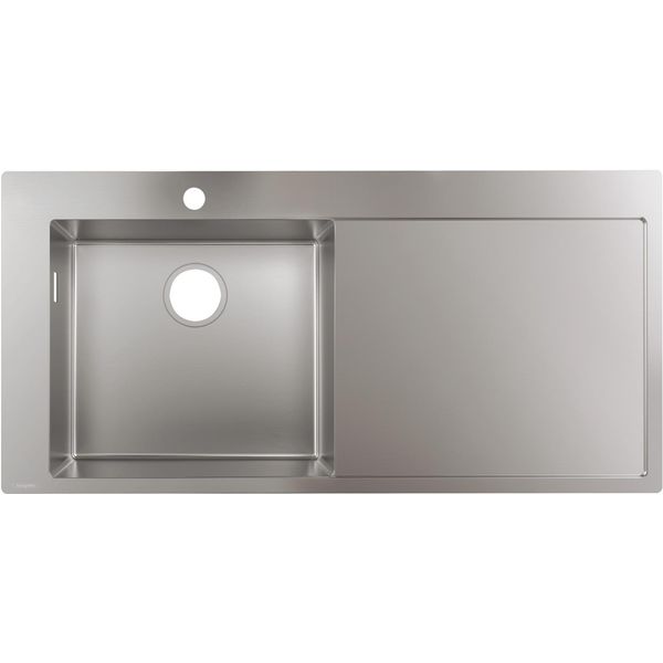 Hansgrohe Lavello Da Incasso 450 Con Scarico A Destra, S716-F450 Acciaio Inox-image