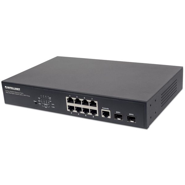 Intellinet 561167 Switch Intellinet A 8 Porte Gigabit Web-Managed Poe+ Desk 2Xsfp-image