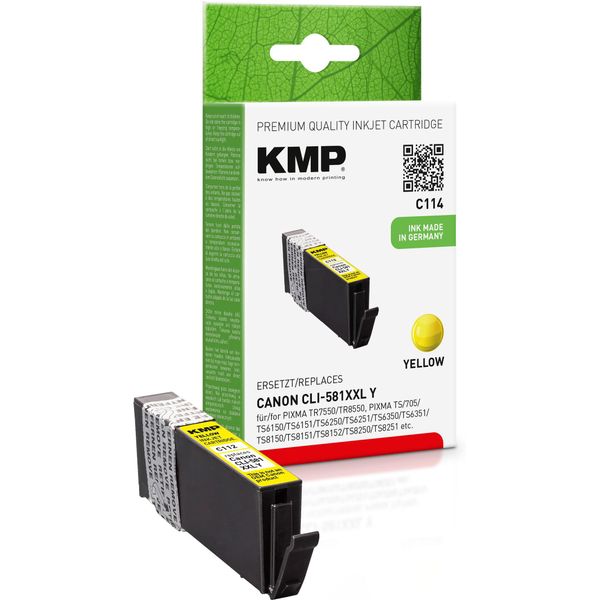 Kmp 1578,0209 - Compatibile - Giallo - Canon - Canon Pixma Tr 7500 Series Canon Pixma Tr 7550 Canon Pixma Tr 8500 Series Canon Pixma Tr 8550... - 1 Pezzo(I) - Stampa Inkjet-image