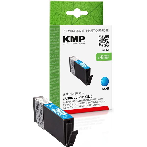 Kmp 1578,0203 - Compatibile - Ciano - Canon - Canon Pixma Tr 7500 Series Canon Pixma Tr 7550 Canon Pixma Tr 8500 Series Canon Pixma Tr 8550... - 1 Pezzo(I) - Stampa Inkjet-image