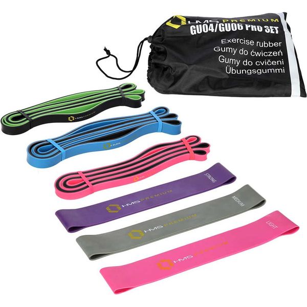 Hms Premium Set Di Gomma Per Esercizi GU04/06 Set Professionale-image