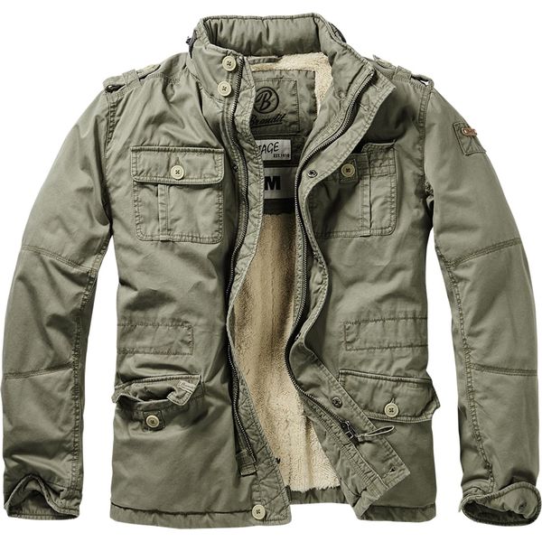 Brandit - Giacca Invernale Britannia Vintage Oliva - Xl-image