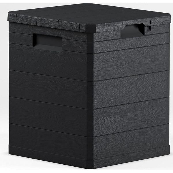 Contenitore Da Giardino In Plastica Toomax Woodys 90 L Grafite-image