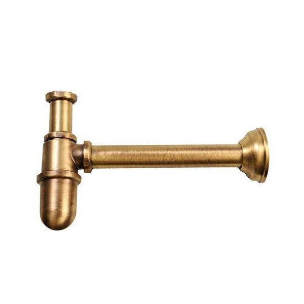 Sapho Reitano Rubinetteria Antea - Sifone Per Lavabo 1 1/4, Scarico 32 Mm, Bronzo 9596-image