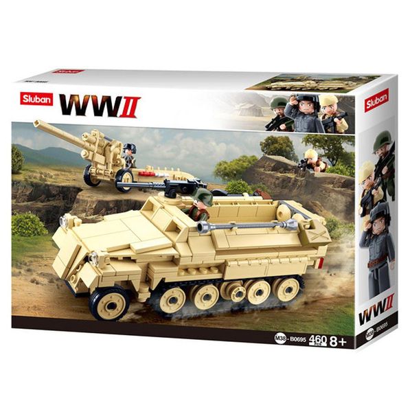 Sluban Wwii M38-B0695 Trattore Tedesco A Mezza Pista - Mezza Pista-image
