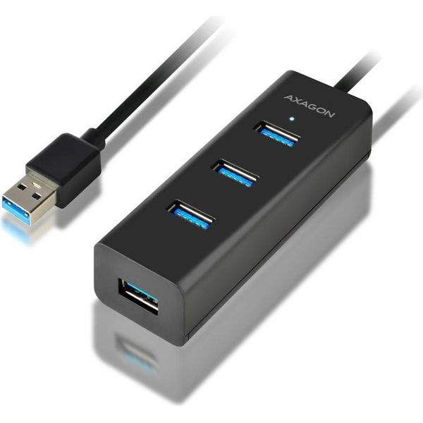 Axagon Axagon HUE-S2BL Hub Di Interfaccia Usb 3.2 Gen 1 (3.1 Gen 1) Type-A 5000 Mbit/S Nero-image