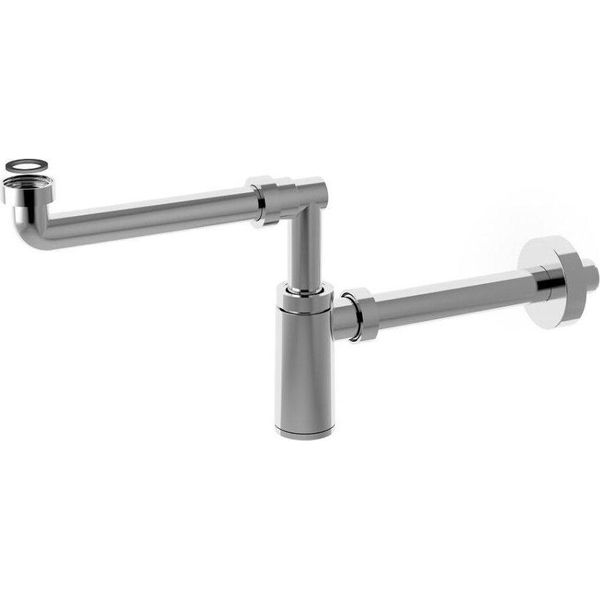 Sapho Bonomini King - Sifone Salvaspazio Per Lavabo, 1 1/4, Scarico 32 Mm, Cromo 0595SP25K7-image