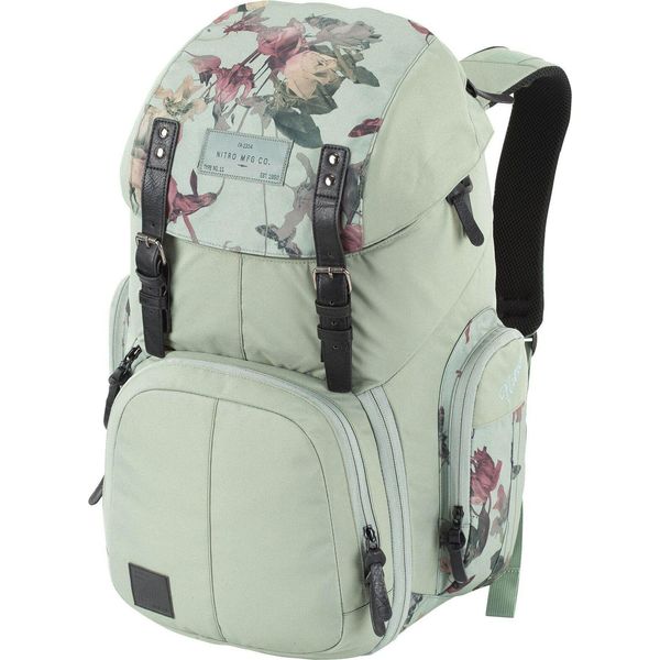 Nitro Zaino Per Il Tempo Libero Zaino Con Scomparto Per Laptop Urban Collection Weekender Backpack 42L Dead Flower Verde Multicolore-image