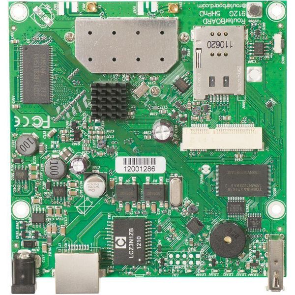 Mikrotik Rb912Uag-5Hpnd - Wi-Fi 4 (802.11N) - Ieee 802.11A - Ieee 802.11N - Ieee 802.3Af - 64 Mb - Flash - 64 Mb - AR9342-image