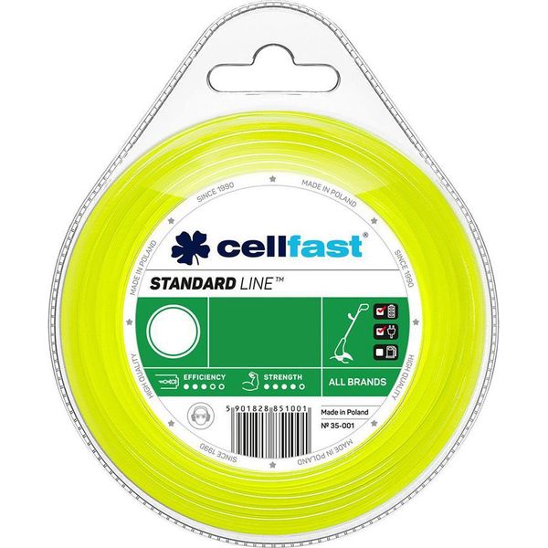 Corda Cellfast Standard Per Tosaerba - Profilo Tondo 1,3 Mm X 15 M-image