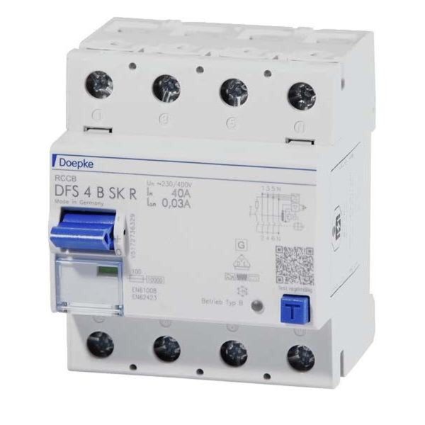Doepke DFS4 040-4/0,03-B Sk Fi-Schalter 4Pol.40A0,03Atypb Sk Nrechts (9134988)-image