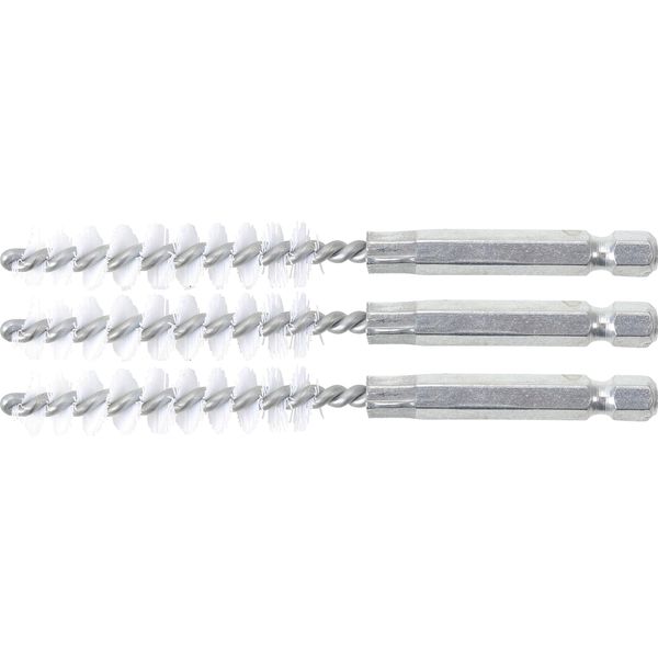 Bgs Spazzola In Nylon 10 Mm Esagono Esterno 6,3 Mm (1/4") 3 Pezzi - 3078-10-N"-image