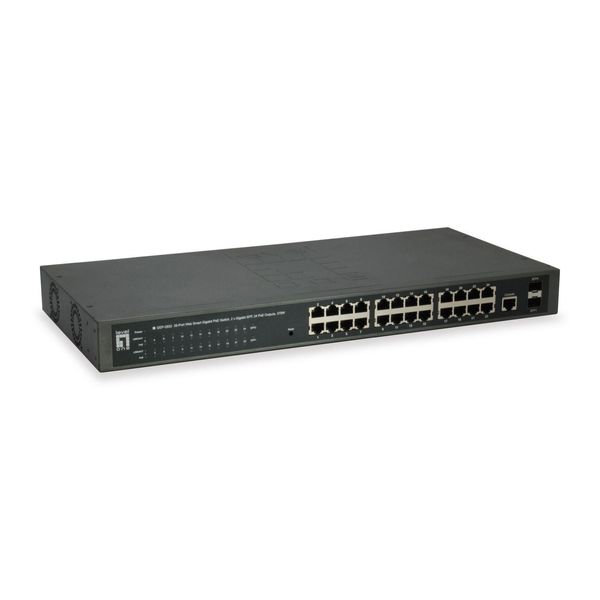 Switch Levelone GEP-2652 24X GEP-2652 2Xgsfp 370W 24Xpoe+-image