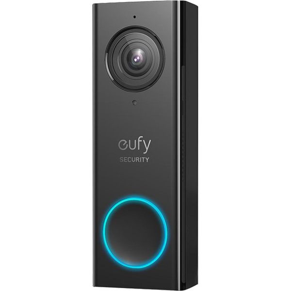 Eufy Video Doorbell 2K (Alimentato A Batteria) Aggiunge Il Campanello Nero, 2K E Wdr-image