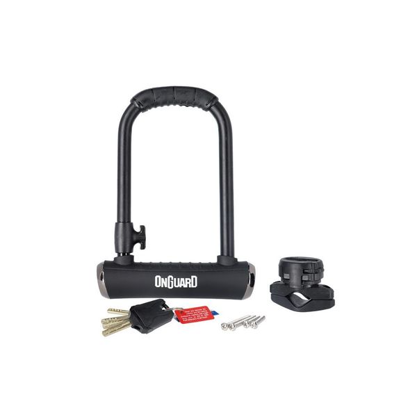 Onguard 8001X U-Lock Brute Std 115 X 202 Mm, Ø 16,8 Mm, Con Supporto, Nero-image