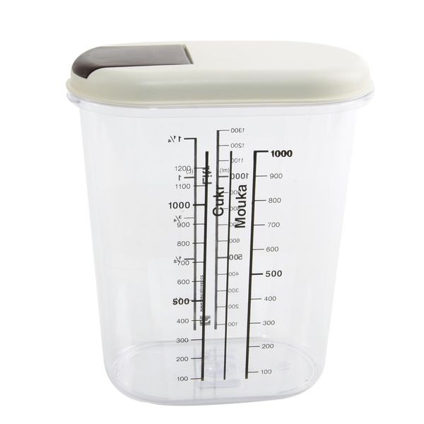 Contenitore Per Contenitori Sfusi 1,5L Ovale Con Ph Stampato Misto Di Colori, Coperchio Apribile-image